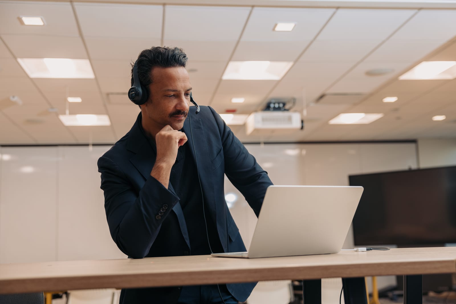 Rico in a virtual meeting, showing remote accessibility consulting services.